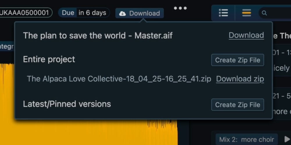 Project Zip Download